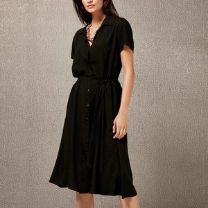 Milan Kiss Black A-Line Shirt Dress